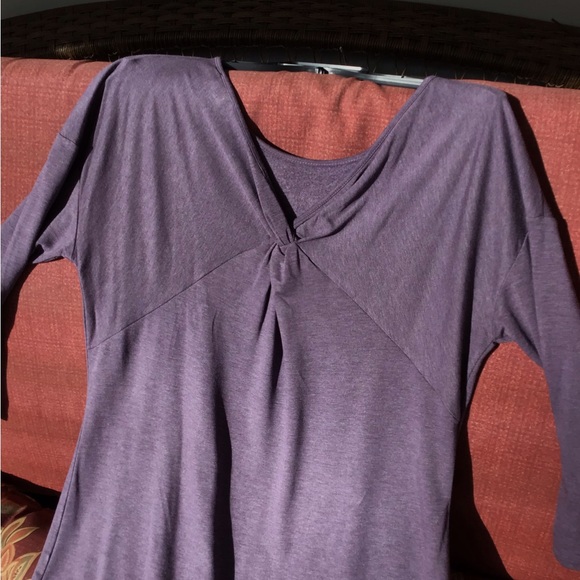 Ladies sz Large dress loft retail $69.99 purple new lovely Comfort soft - Picture 9 of 15